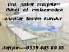 SATILIK ÜTÜ PAKET MALZEMELERİ
